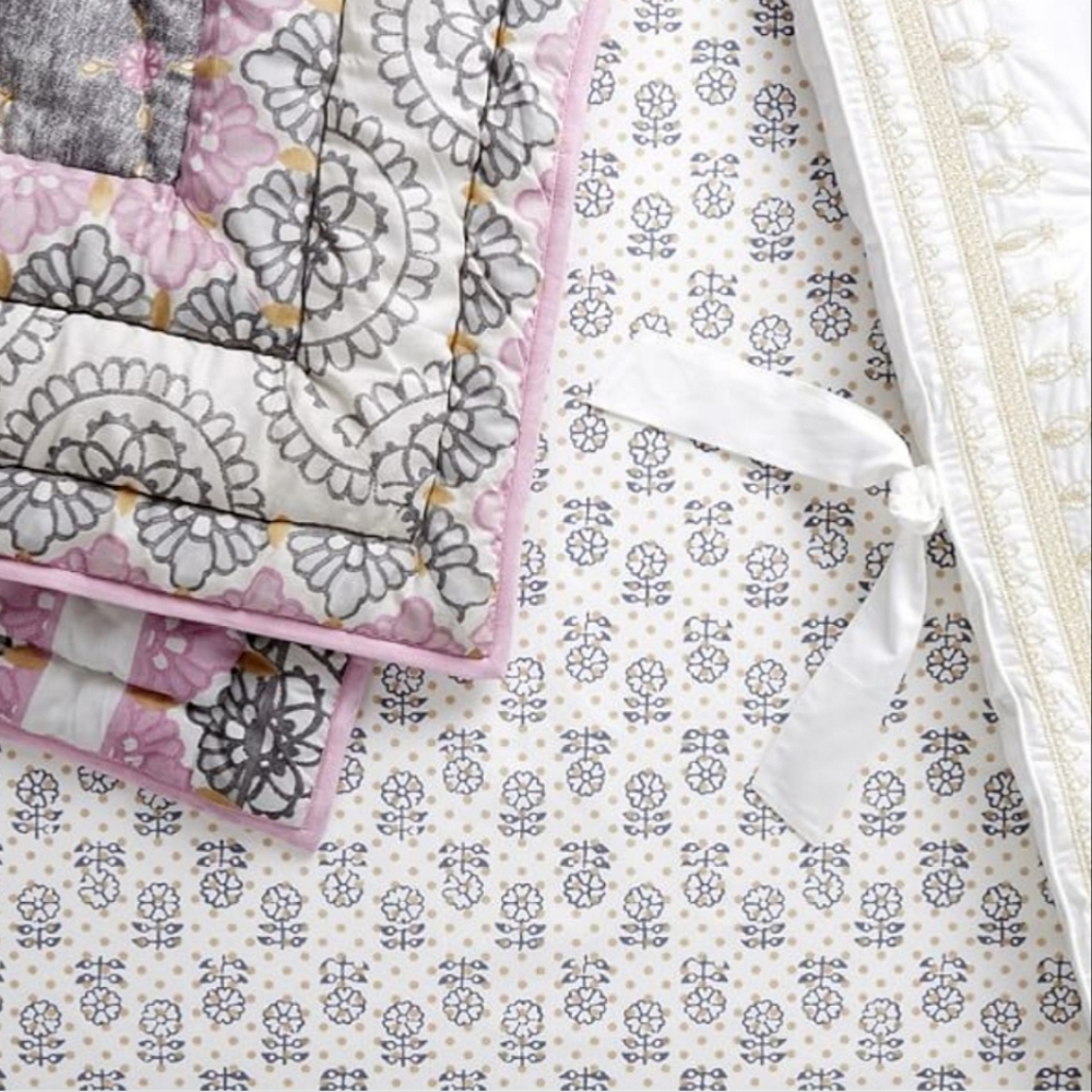 Pottery Barn Kids Organic Alma Fitted Crib Sheet